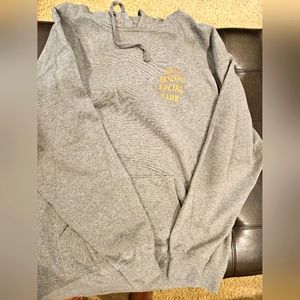 Anti social social club men's XXL preowned grey hoodie